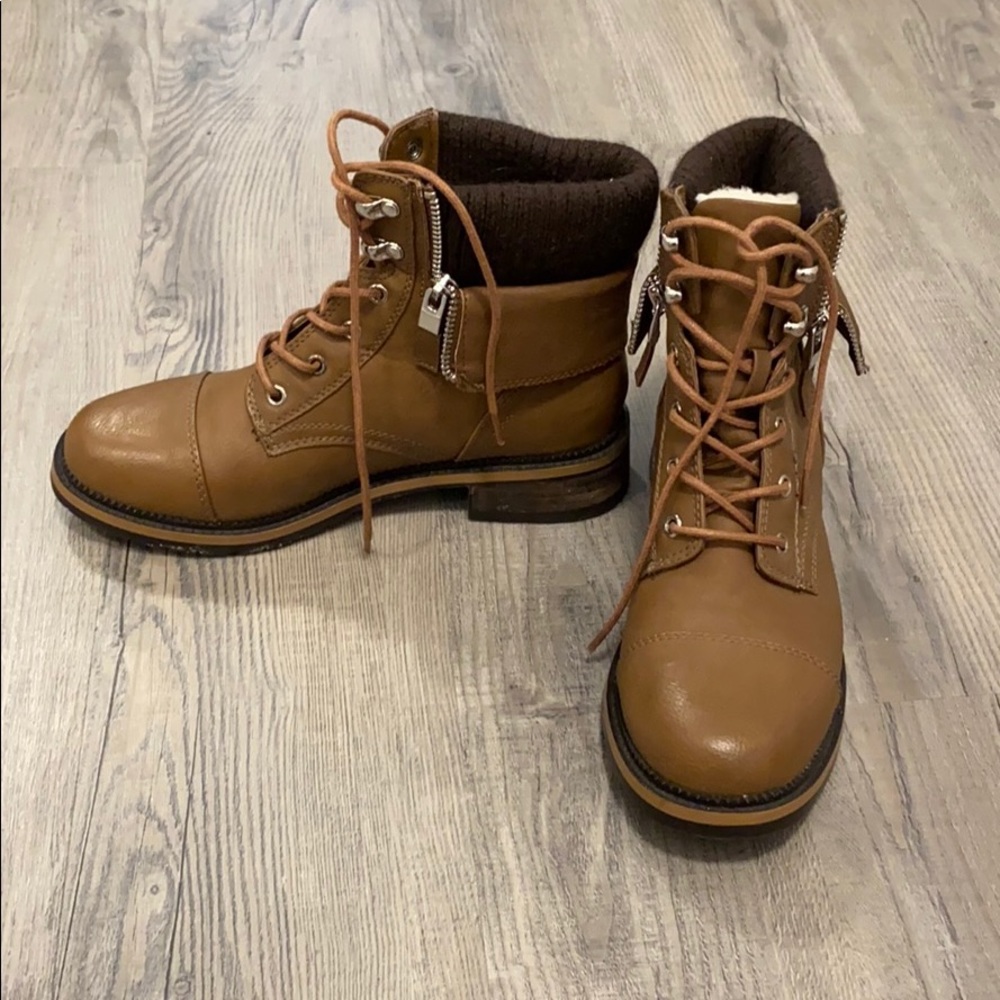 💗Brown Fur-Lined Boots